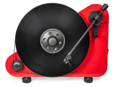 Gira-discos BT PRO-JECT Vte-r Vermelho — Manual | Velocidade: 33/45 rpm