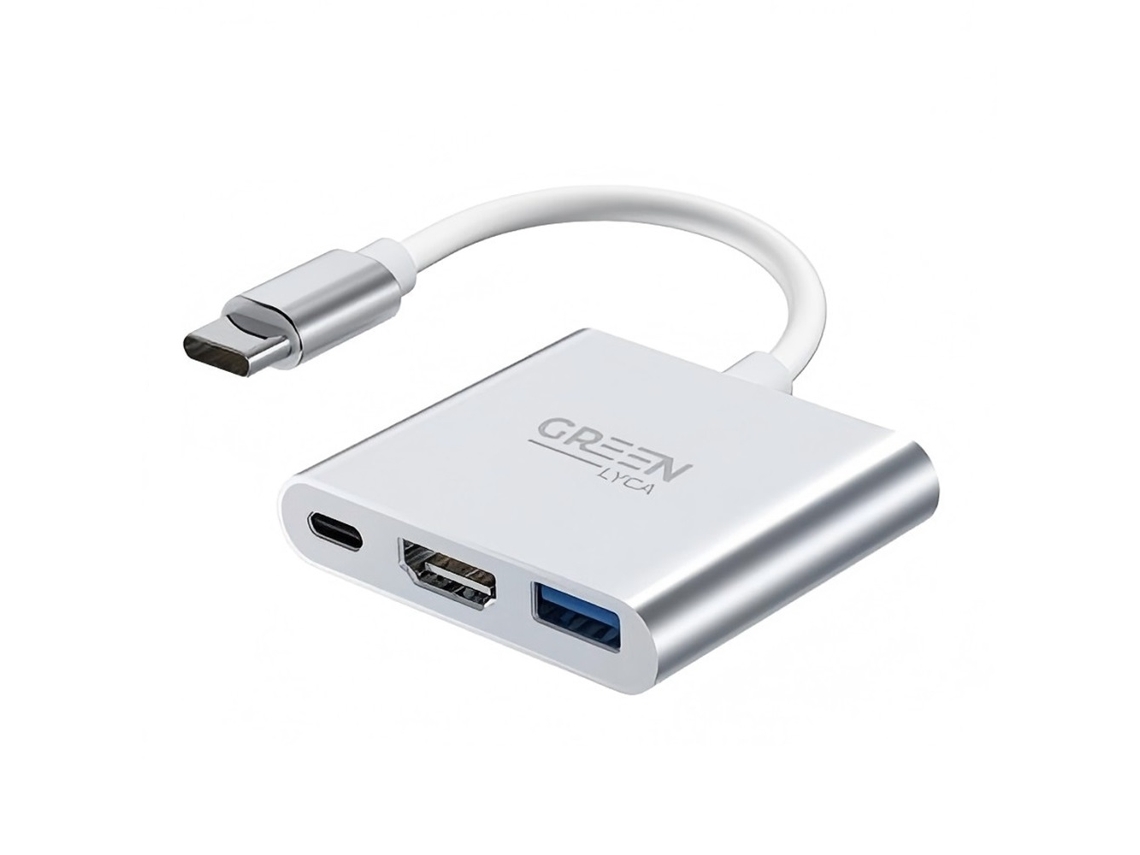 Adaptador Tipo C 3 Em 1 Com Hdmi Usb E Carregamento Rápido Para Conexão Perfeita De Dispositivos PAPRIKA