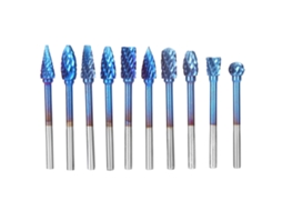Laxiscreed Brocas De Carboneto Azul Para Alumínio E Madeira, Ferramenta De Alta Precisão