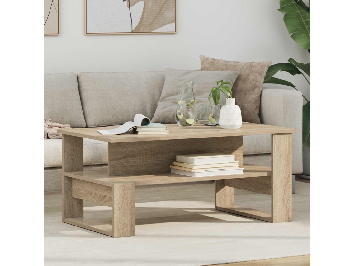 Vidaxl Mesa De Centro Carvalho Sonoma 90 X 50 X 40 Cm