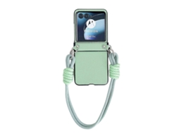 Capa Para Celular Morandi Com Textura De Couro E Alça Para Motorola Razr 40 Ultra