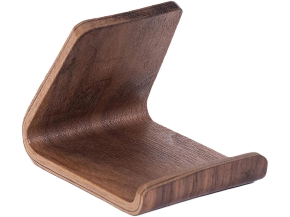 Suporte Ajustável De Madeira Para Celular