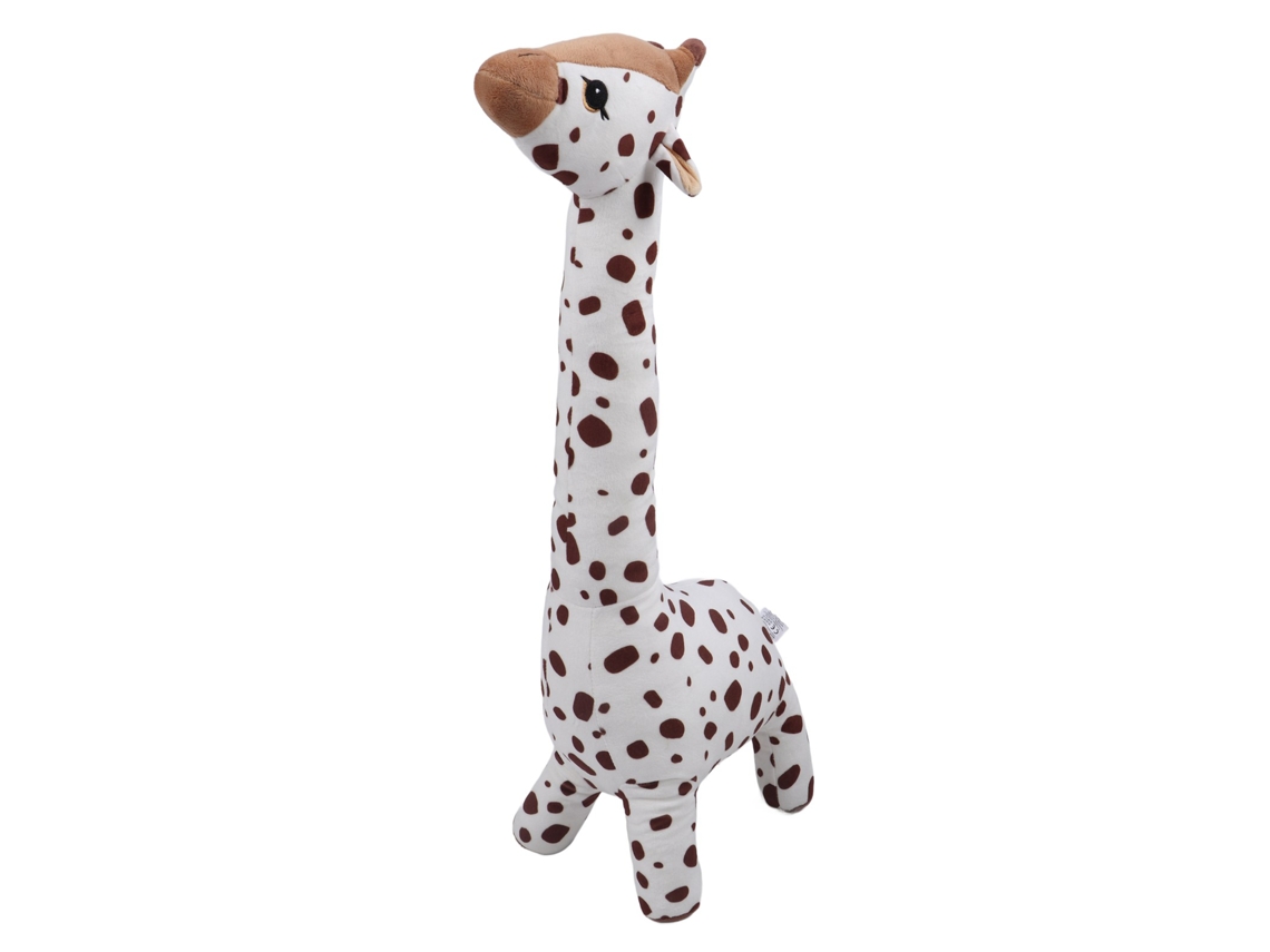 Cojín De Peluche Em Forma De Jirafa Adorável Boneco Macio Decoração Para Quarto Sala De Estar Marrom 67cm