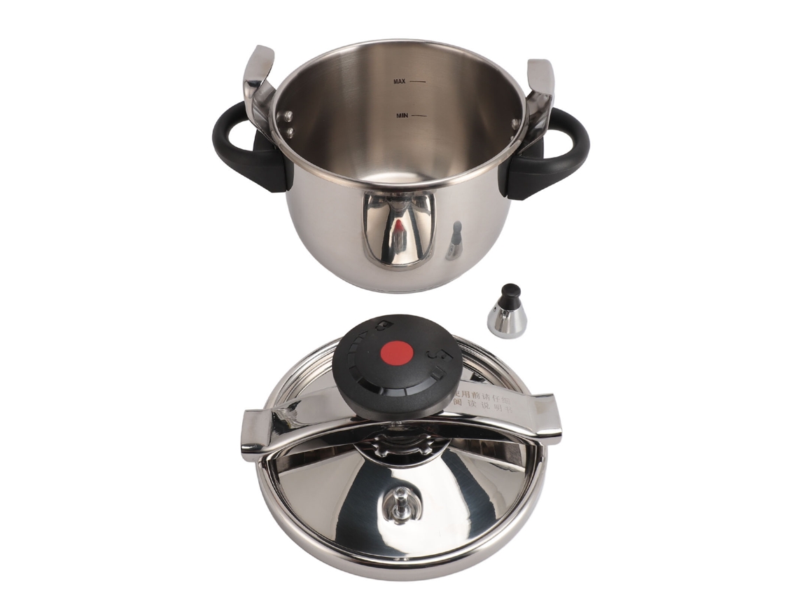 Laxiscreed Panela De Pressão Mini Em Aço Inoxidável 3l Para Cozinhar Com Segurança