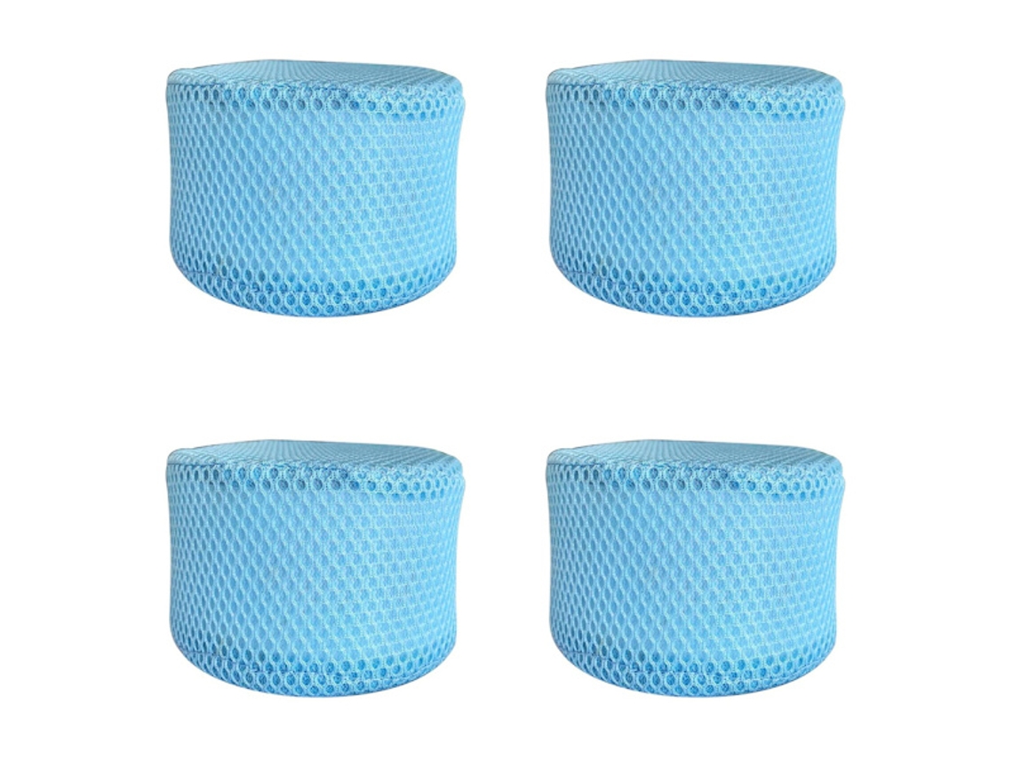 Conjunto de 4 redes BRILVIBERA para proteção de roupas, com zíper, para lavagem delicada