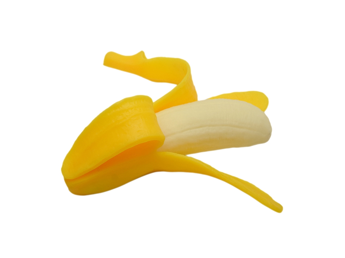 Brinquedo De Banana Descascável Para Alivio De Estresse Macio Portátil Para Todas As Idades