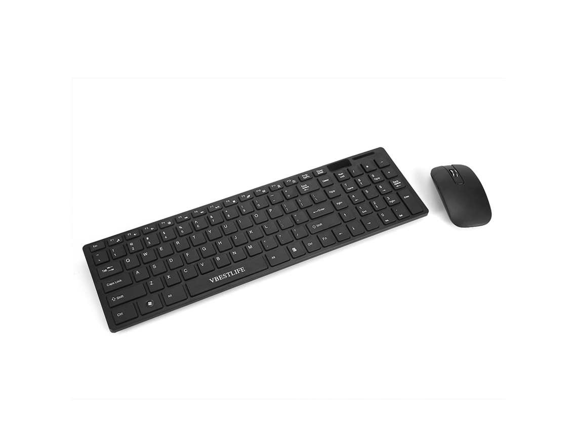 Combo De Teclado E Mouse Sem Fio (receptor Usb Com Conexão Sem Fio 2.4ghz)