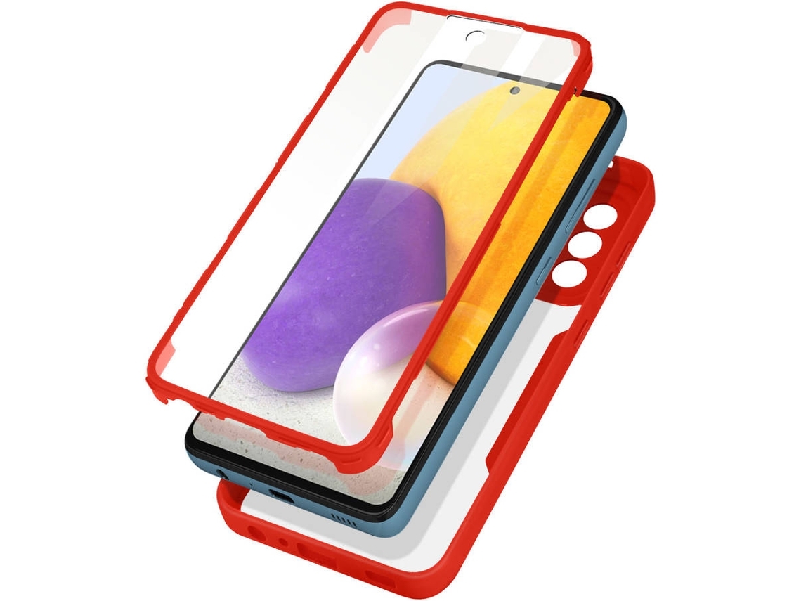 Capa Samsung Galaxy A72 Ushion Proteção 360° Vermelho