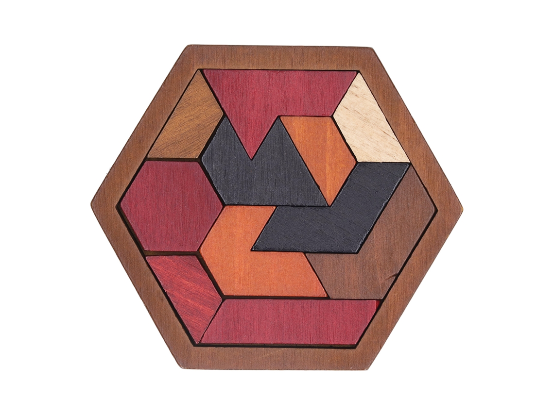 Blocos De Montar Quebra-cabeça Hexagonal Jogos Divertidos Cognição Exploração