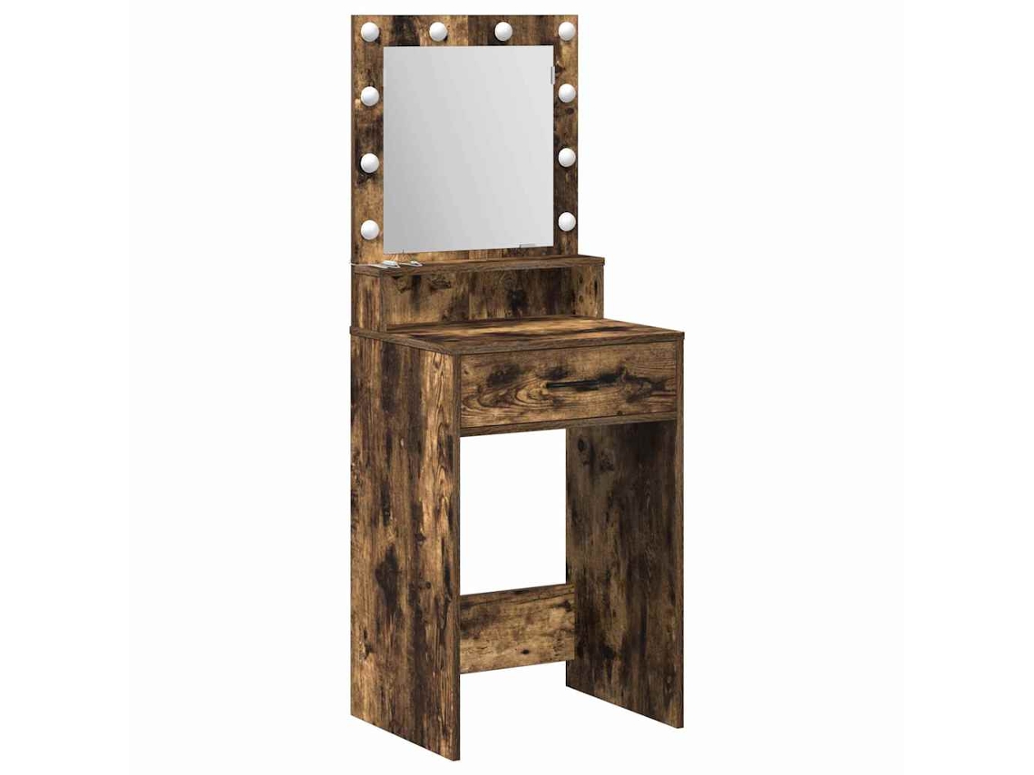 Toucador com gaveta em carvalho defumado 50x41x135 cm MAISON EXCLUSIVE