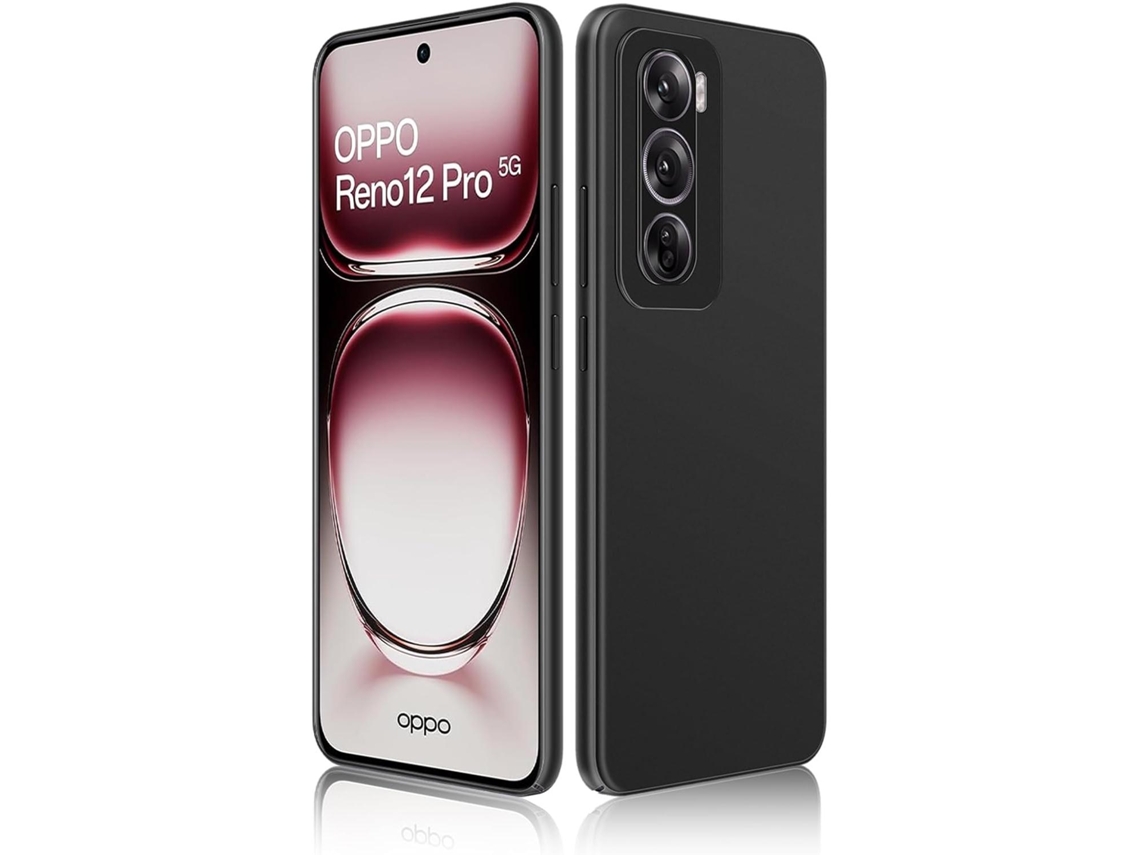 Capa Para Oppo Reno 12 Pro (5g) Gel Tpu Silicone Capa Preta Gtrpesp Mobilevayotoy