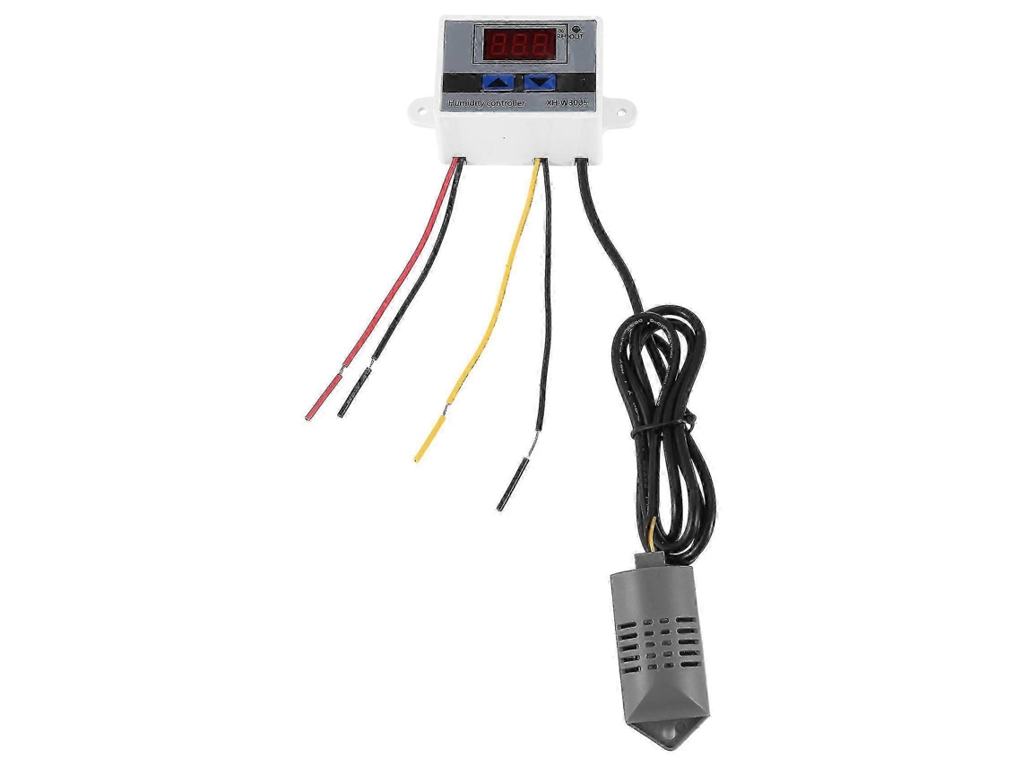 Controlador Digital De Umidade Com Higrômetro E Interruptor De Controle 0~99%rh Com Sensor De Umidade