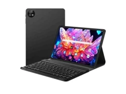 Tablet Vanwin K30 Android 15 Teclado Bluetooth Capa Em Pele 6 Gb De Ram 12 Gb 256 Rom Versão Wifi Preto (memória Expandida)