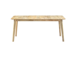Mesa De Jantar | Mesas De Refeição Madeira De Mangueira Maciça 180x90x76 Cm Lovely Home