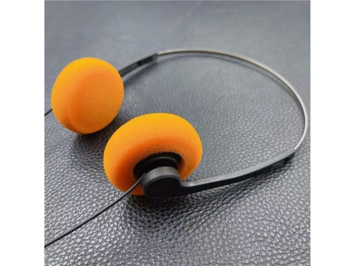 Fones de Ouvido portáteis com fio retrô, ajustáveis, ABS MDUG
