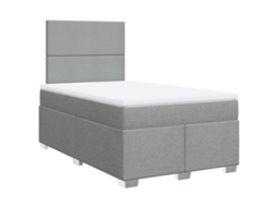 Box Spring Bed, Box Spring Beds Vidaxl Cinzeto Tecido (120 X 200 Cm)