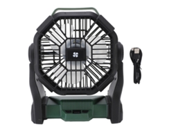 Ventilador de Camping Usb Recarregável com Lanterna Led