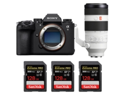 A9 Iii + Fe 100 400mm F/4.5 5.6 Gm Oss + 3 Sandisk 128gb Uhs ii 300mb/s + Ebook “20 Dicas para Fotos Que Impressionam” SONY