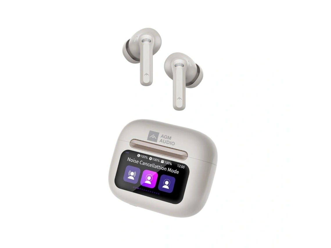 Auriculares Bluetooth Agm Buds 9 Bege