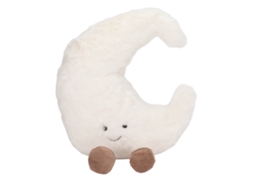 Primerox almofada em Forma de Lua Decorativa Macia Pelúcia para Quarto Bebê Presente 30cm