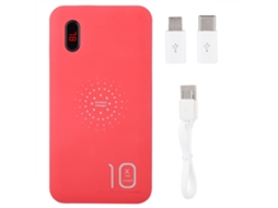 Power Bank EOOCOO (carregador Sem Fio com Display Digital, Cabo Integrado 4 em 1)