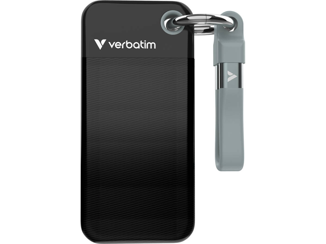Disco SSD Externo VERBATIM 1 TB (Preto/Cinzento)