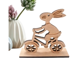 Estatuetas Genéricas de Coelho, Estátuas de Páscoa, para Mesa, Feitas À Mão, para Escrivaninha, Escritório, Sala de CHABERLU