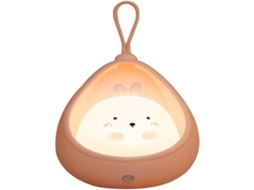 Lurelia Luz Noturna Em Forma De Coelho Com Silicone Macio, Recarregável Usb, Sensor De Toque E Portátil Para Bebé E Crianças