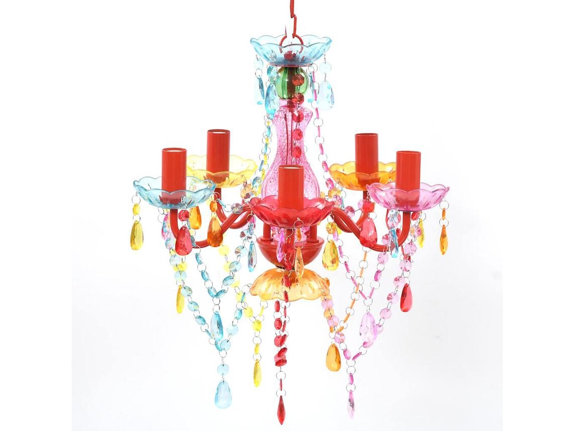 Artificial Crystal Glass Ceiling Light, Chandeliers Vidaxl Multicolor Vidro (n/a)