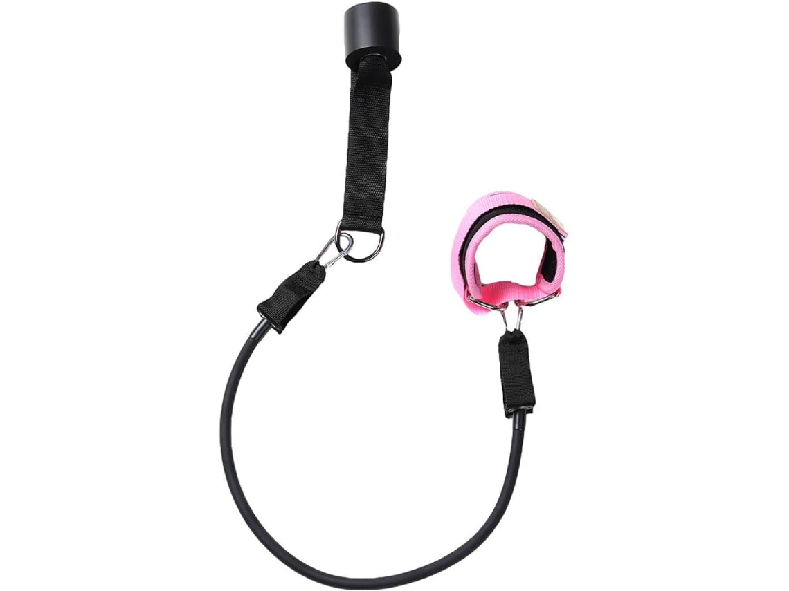 Conjunto De 3 Faixas Resistência Rosa Para Tornozelo, Com Fivela