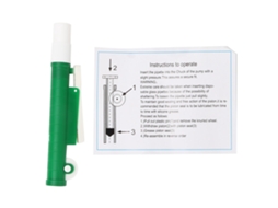 Bomba de enchimento de pipeta verde de 10 ml para pipetas descartáveis de plástico e vidro.