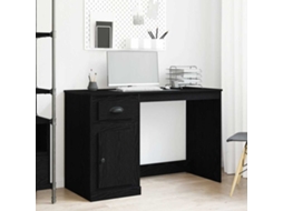 Vidaxl Mesa Carvalho Preto 50 X 115 X 75 Cm Derivados De Madeira