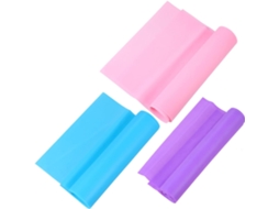 Conjunto De 3 Faixas Elásticas Para Alongamento E Fortalecimento Muscular, Feitas Tpe Polietileno Alta