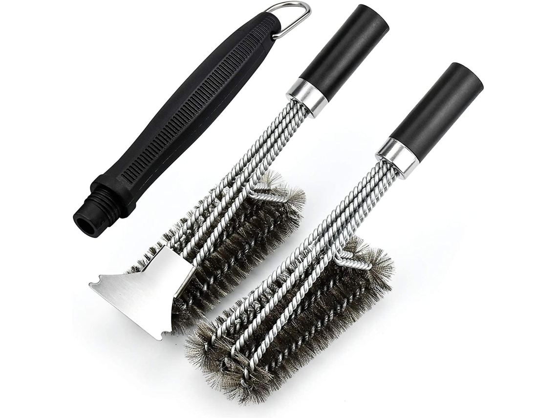 Escova 3 em 1 para Grelha, com Raspador AQUAFORGE