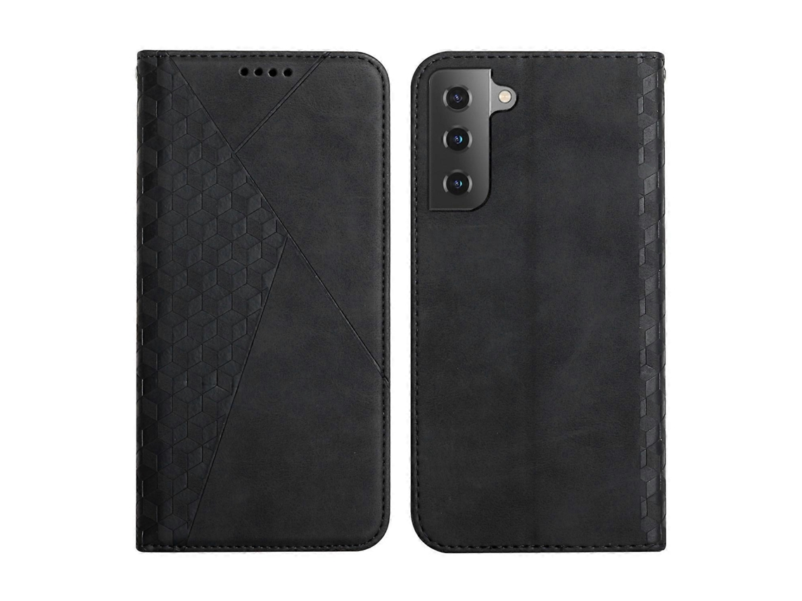 Capa De Couro Magnético Com Textura De Diamante Para Samsung Galaxy S23+ 5g