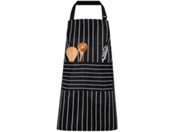 Avental De Cozinha Ajustável Com Bolsos, Unissexo, Para Restaurantes, Churrasco, Chefes E Pasteleiros