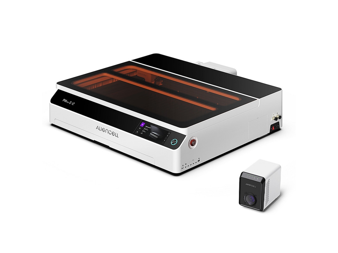 Aliencell X1 Gravadora Laser Profissional 40w 610x477mm Alta Velocidade 600mm/s Dupla Câmara 8mp Ecrã Autónomo Compatível Com +300 Materiais
