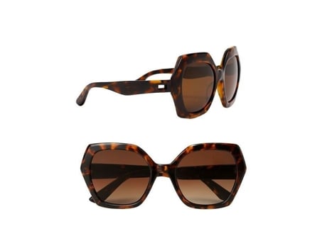 Óculos De Sol Femininos Escamas Hexagonal Marca Madeira De Laranja Proteção Índice 3 Elegantes E Tendência