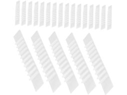100 unidades de tiras adesivas de silicone antiderrapantes para armários e acessórios de guarda-roupa.
