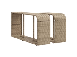 Storage Shelf, Storage Shelves Vidaxl Bege Rattan / Vime (n/a)