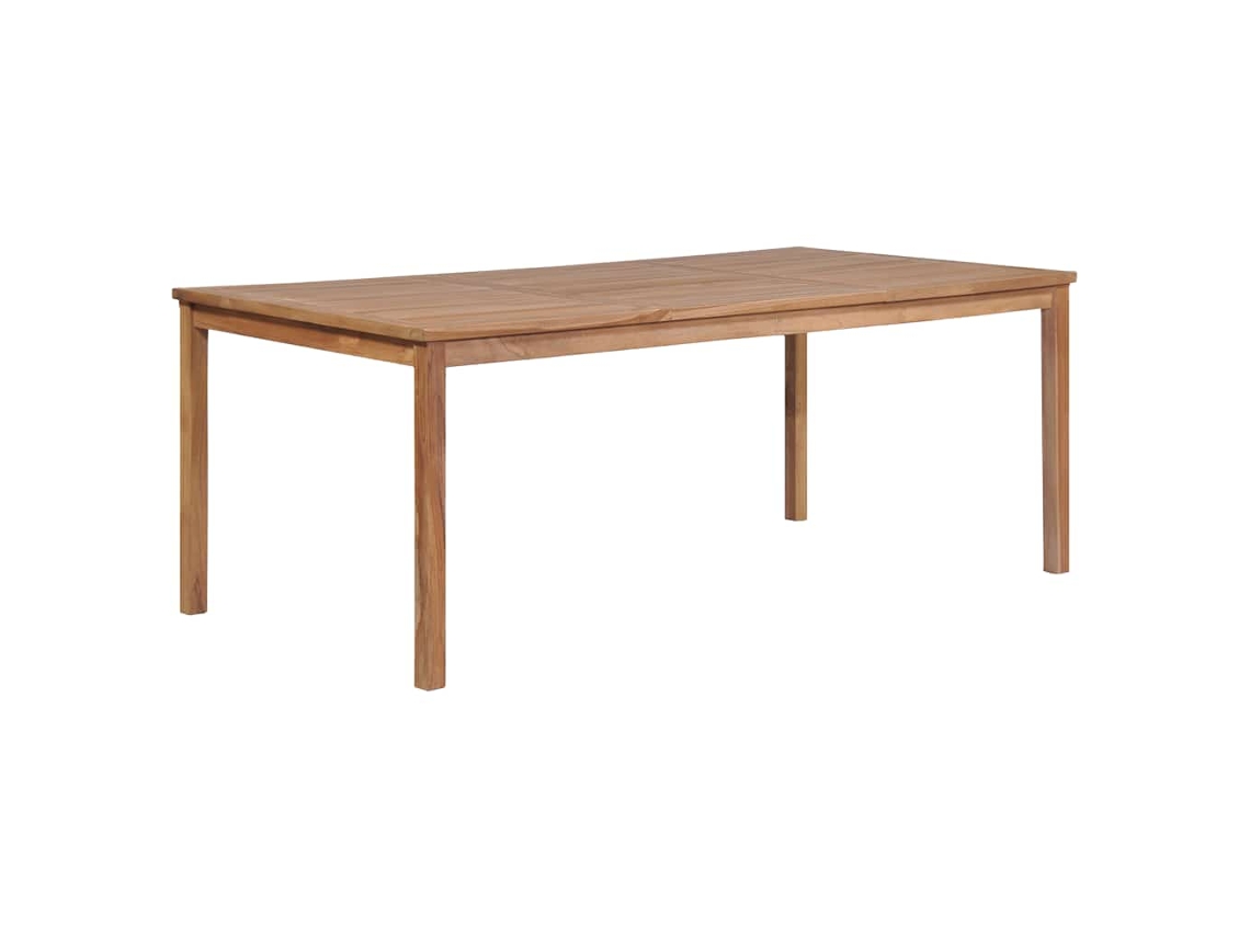 Vidaxl Mesa De Jardim 200x100x77 Cm Madeira Teca Maciça