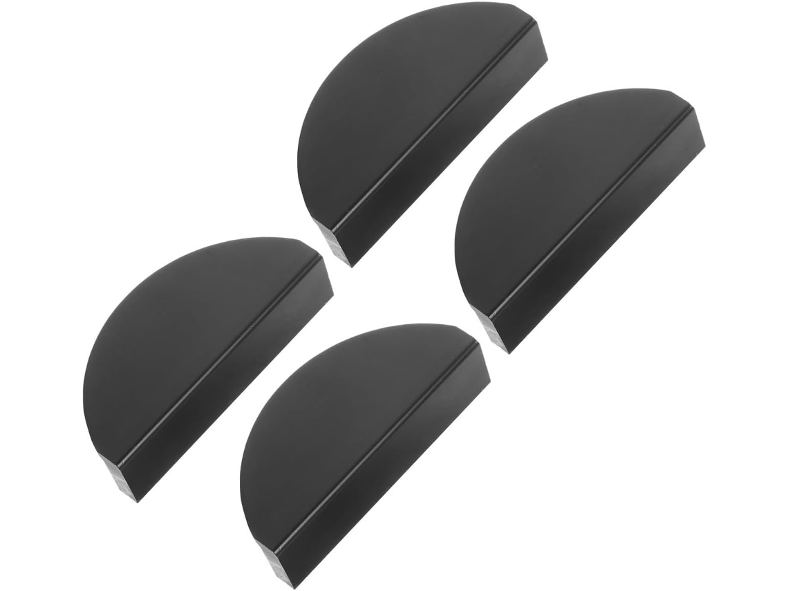 Conjunto De 4 Puxadores Pretos Elegantes Para Portas Armários E Cozinhas