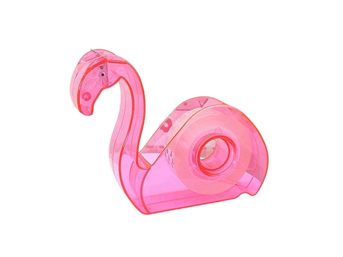 Cortador de Fita Adesiva para Embalagem, Dispensador em Formato Flamingo, Conjunto e D Ispensador C GOKOCO