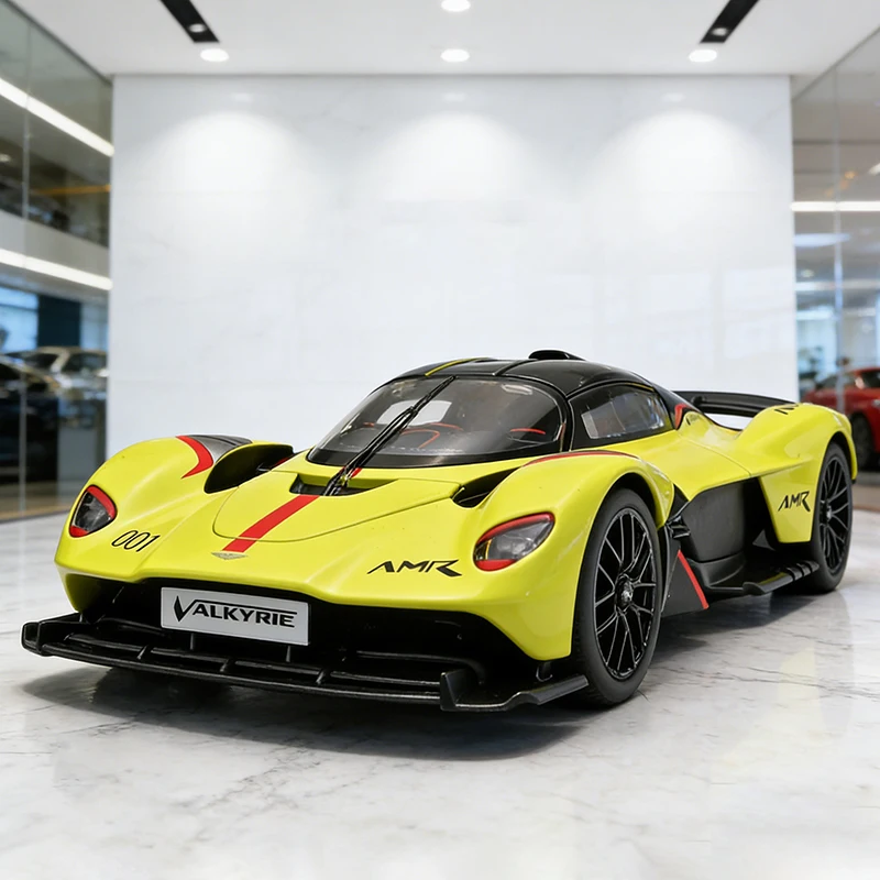 (amarelo) Miniatura De Carro Supercarro Em Escala 1:18, Feita Em Metal Fundido, Modelo De Carro De Brinquedo.