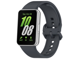 Bracelete para Samsung Galaxy Fit 3 Silicone Cor Sólida Fivela Cinza XIAOMOYU