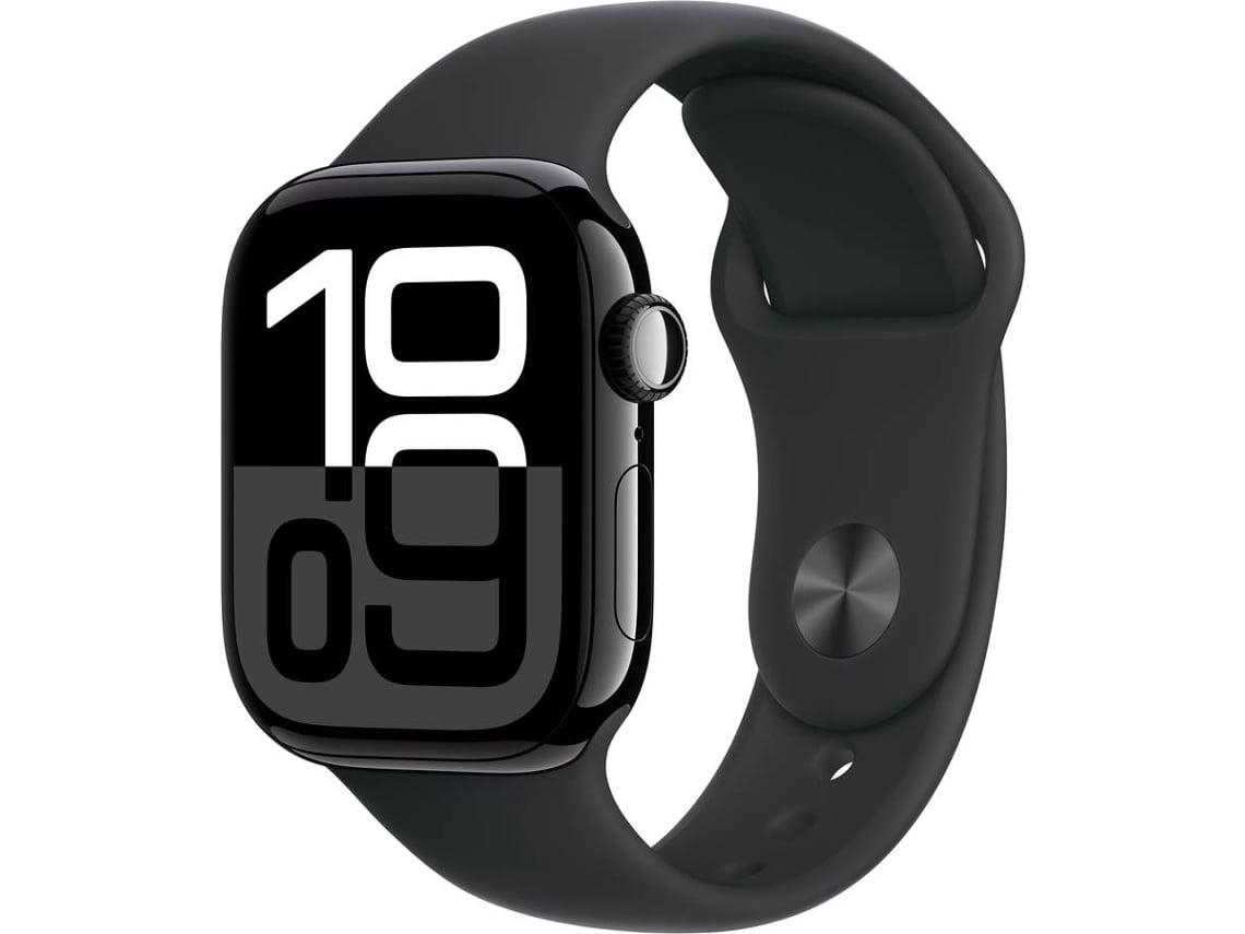 APPLE Watch Series 10 GPS 42 mm Alumínio Preto Brilhante com Bracelete Desportiva Preto (Outlet Caixa Aberta - Tamanho: S/M)