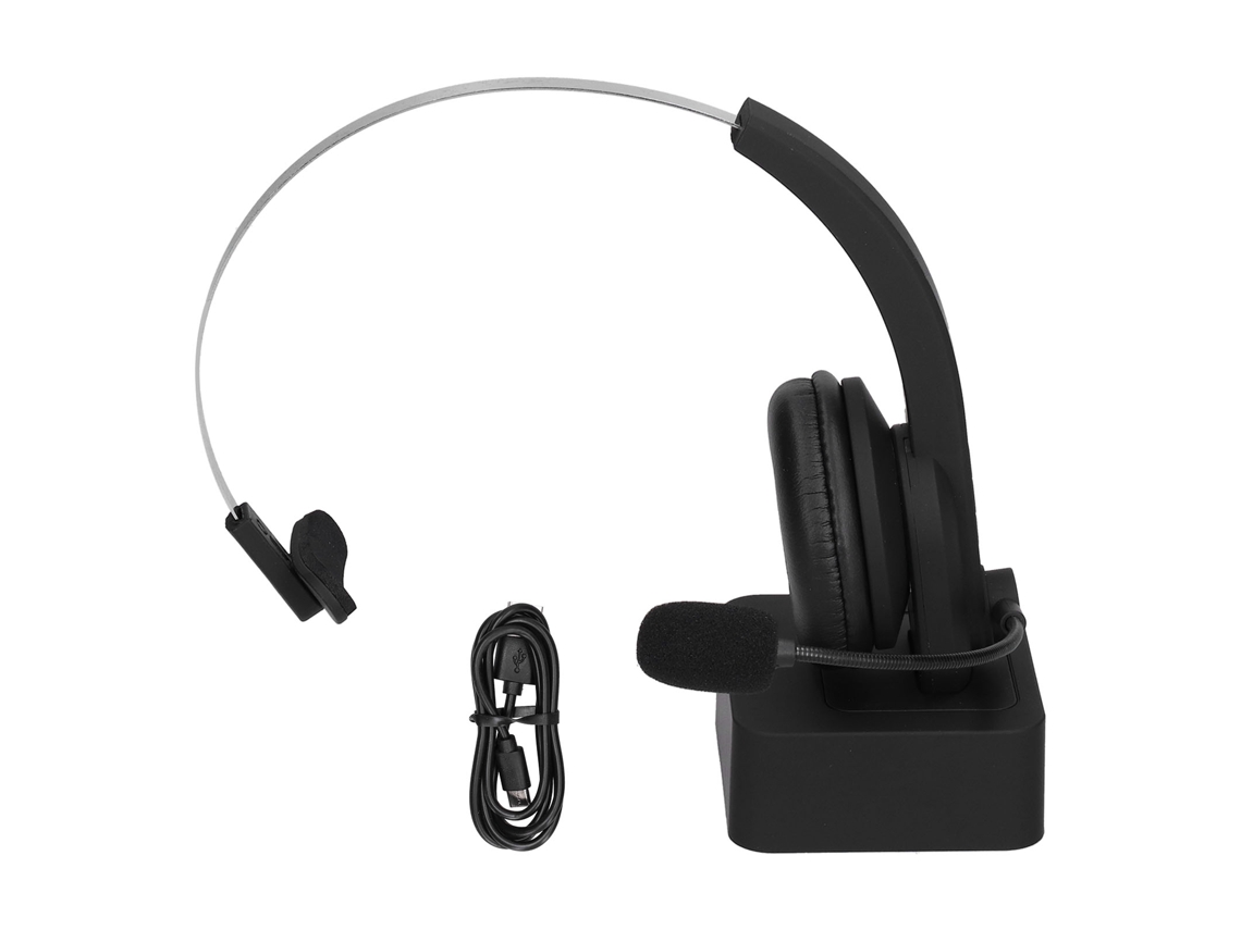 Auriculares Inalámbricos Bluetooth 5.0 Com Microfone e Cancelamento de Ruído para Escritório e Chamadas Largas