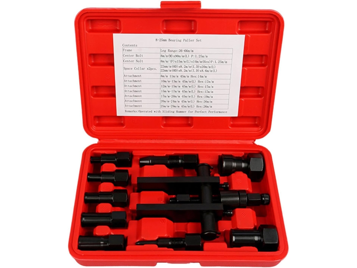Kit Para Remoção De Rolamentos De Roda De Motocicleta | Cabo Antiderrapante