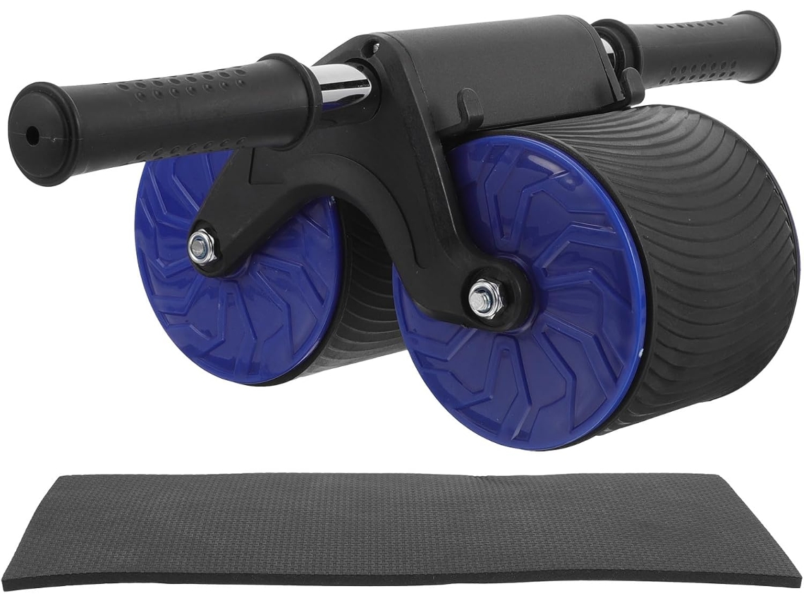 Roda de Ginástica Abdominal Milisten com Almofada para Exercícios em Casa, Disco Abdominais. Seguro,