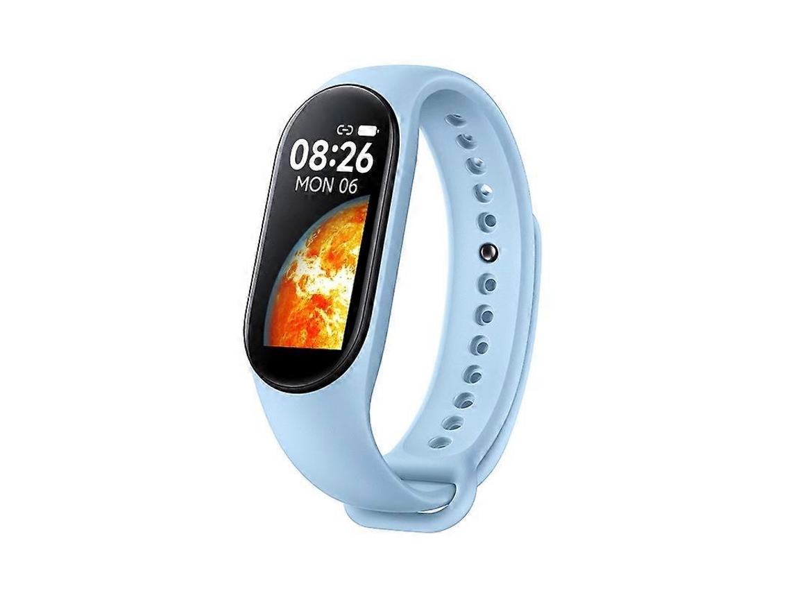 Smartwatch M7 com tela colorida de 0,96 polegadas, monitora frequência cardíaca e pressão arterial. Ly Ebike